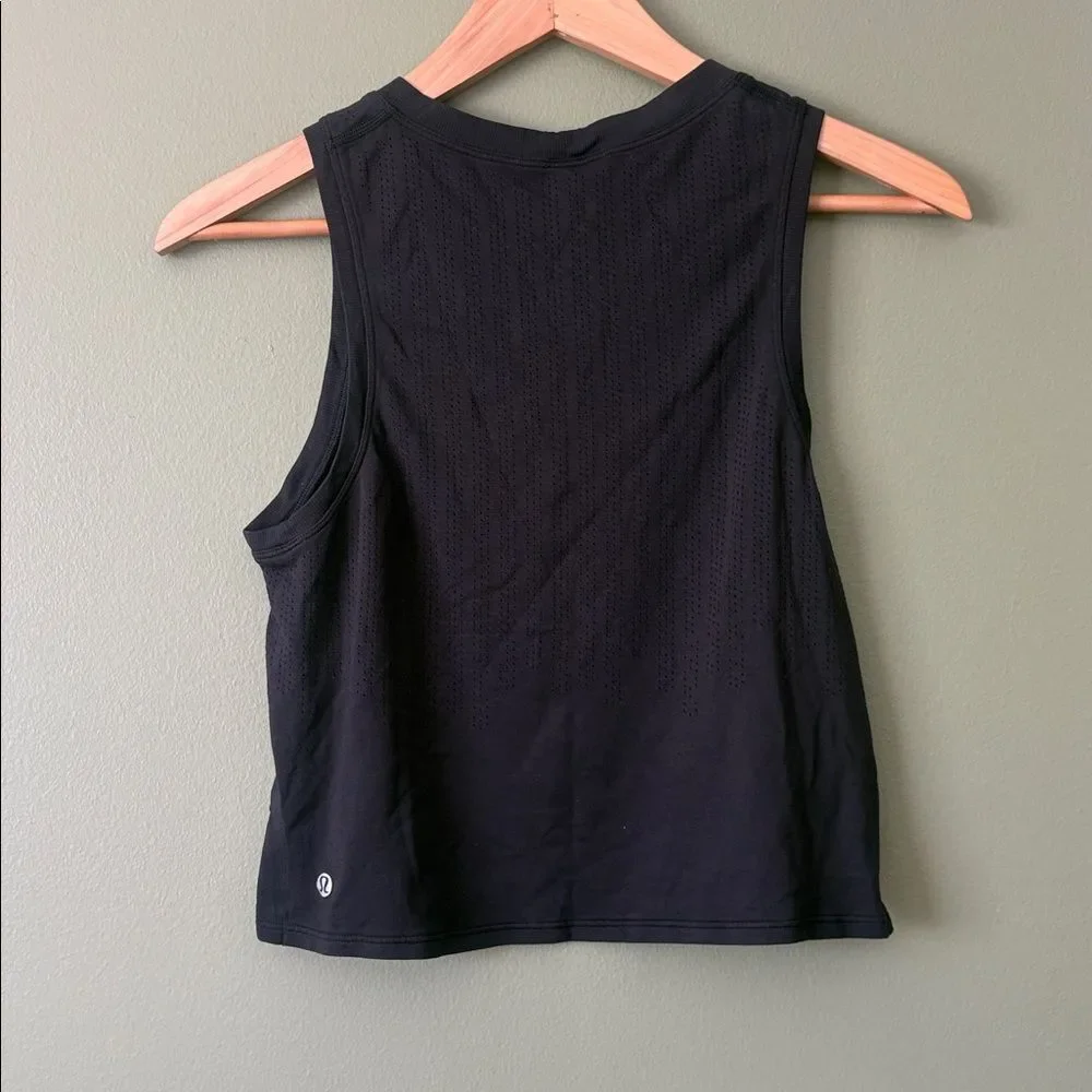 Lululemon Black Train to be Tank Athletic Workout Activewear (NO SZ TAG) S/M